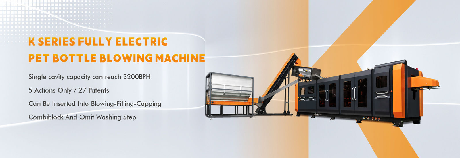 Machine de soufflage de bouteilles linéaire