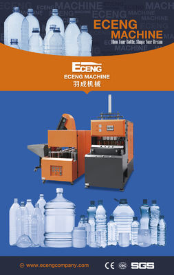 Contrôle 50HZ de PLC de la machine XINJIE de soufflage de corps creux de bout droit d'ANIMAL FAMILIER de cavité de SMC 4