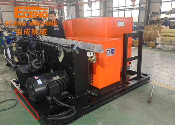 Compresseur d'air à haute pression de vis 40bar 10.0m3/minute 105kw avec le propulseur combiné