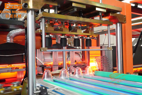 machine 4cavity de soufflage de corps creux de bout droit de 2.5ton J4 pour des pots de nourriture