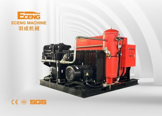 Compresseur d'air à haute pression de vis 40bar 10.0m3/minute 105kw avec le propulseur combiné
